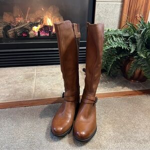 Naturalizer Equestrian Jovana Brown Leather Boots Size 7M NWOT